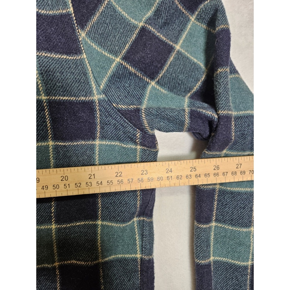 Marine Layer Flannel Signature Plaid Lined Camping Shirt Jacket Size Large Green - Picture 7 of 7